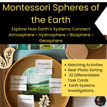 Montessori Spheres of the Earth Printable | Earth Systems & Cosmic Education  (cosmic)