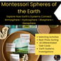 Montessori Spheres of the Earth Printable | Earth Systems & Cosmic Education  (cosmic)