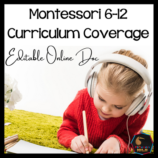 Montessori 6-12 Curriculum Coverage - subscription - montessorikiwi