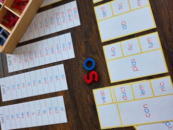 Modern Montessori Reading SOR Open and Closed Syllable Activities
