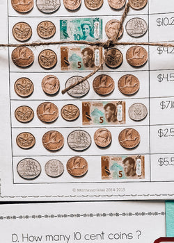 New Zealand Money Worksheets | Making Amounts with NZ Coins and Notes