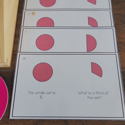 Montessori Fractions of an Amount Activities for Elementary Math (Ages 6–12)