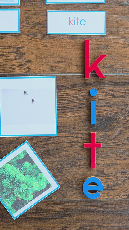 Modern Montessori Reading SOR Silent E Picture to Word Match  (literacy) (Subscription)
