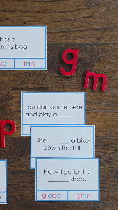 Silent E Clip & Flip Phonics Cards | Science of Reading Montessori Literacy Activity (literacy)