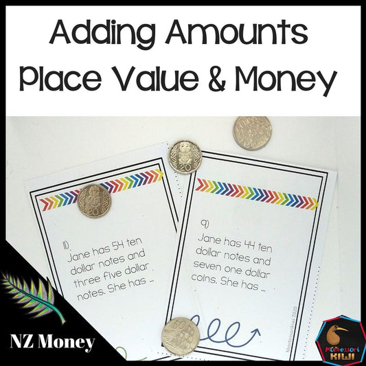 New Zealand Money Level 3: Place Value Addition - montessorikiwi