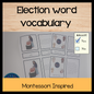 Election words vocabulary - montessorikiwi