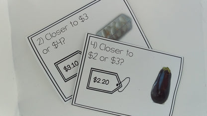 New Zealand Money Level 2: Rounding to nearest dollar task cards - montessorikiwi