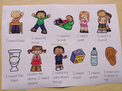Self Advocacy communication aide for Neurodivergent learners - montessorikiwi