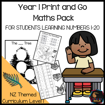 Year 1 Print and Go Maths Activities for CA - montessorikiwi