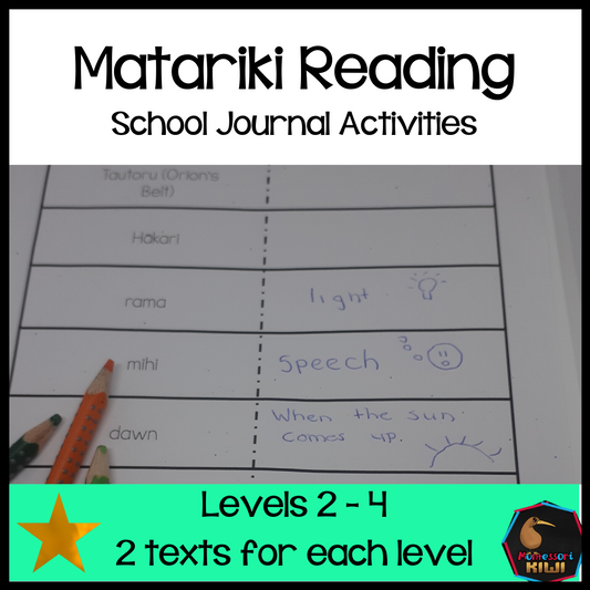 Matariki School Journal linked activities - montessorikiwi