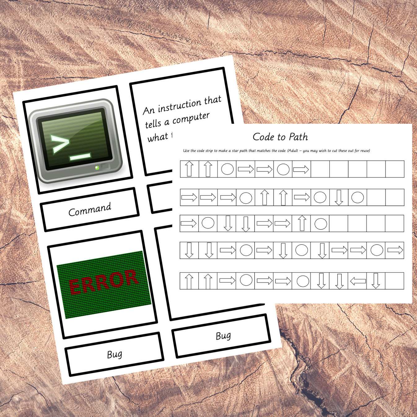 Unplugged coding - ocean themed suitable for Montessori – montessorikiwi
