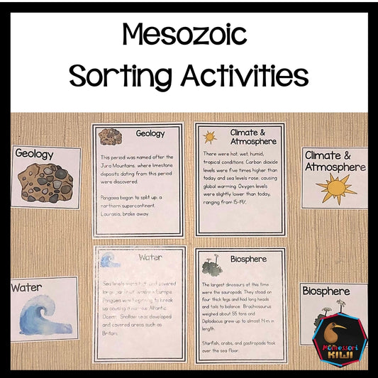 Mesozoic Sorting Activity (cosmic) - montessorikiwi
