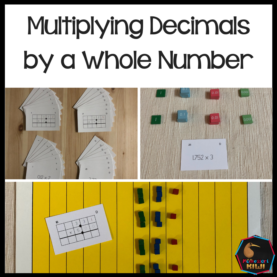 Multiplying decimals by a whole number - montessorikiwi