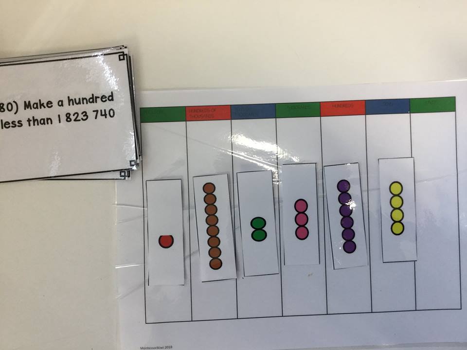 Montessori math: advanced place value task cards set 2 - montessorikiwi
