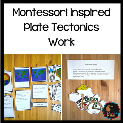 Plate tectonics vocabulary and lesson activities (geography) - montessorikiwi