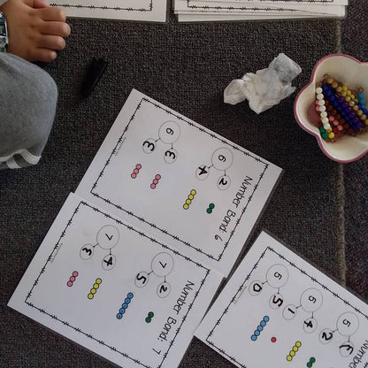 Montessori Number Bonds to 10 - montessorikiwi