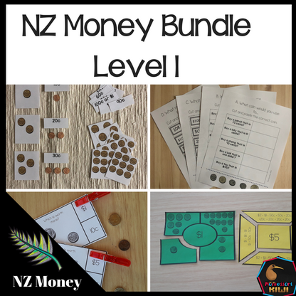 New Zealand Money Bundle Level 1 - montessorikiwi