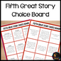 Fifth Great Story Choice Board (cosmic) - montessorikiwi