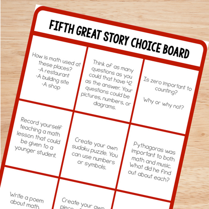 Great Story Choice Board Bundle - montessorikiwi