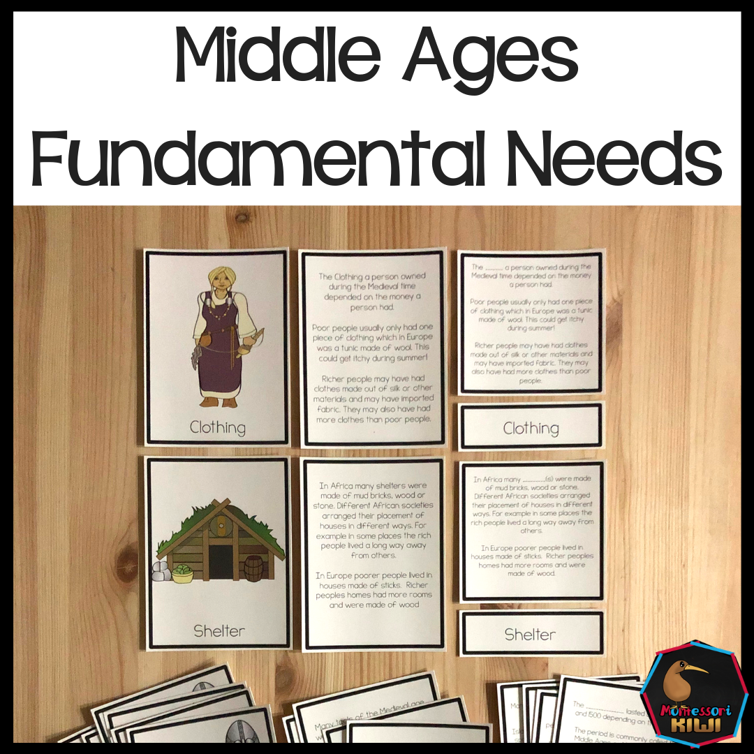 Fundamental Needs Medieval Period (cosmic) - montessorikiwi