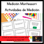 Medición Montessori: Actividades de Medición (length, height, width measurement activities) - montessorikiwi