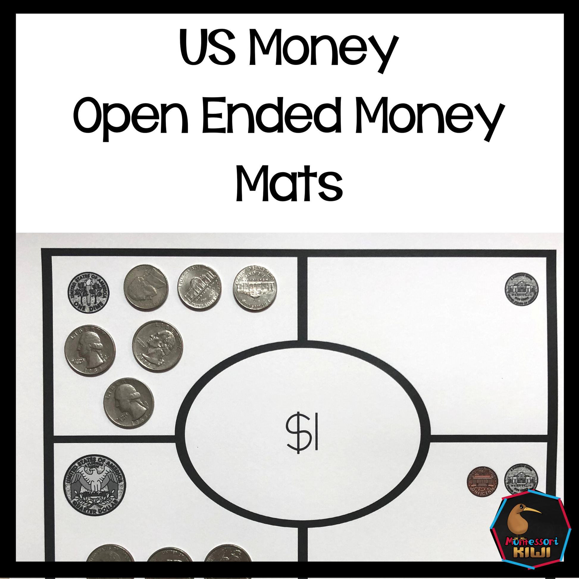 US Money Open Ended Money Mats - montessorikiwi