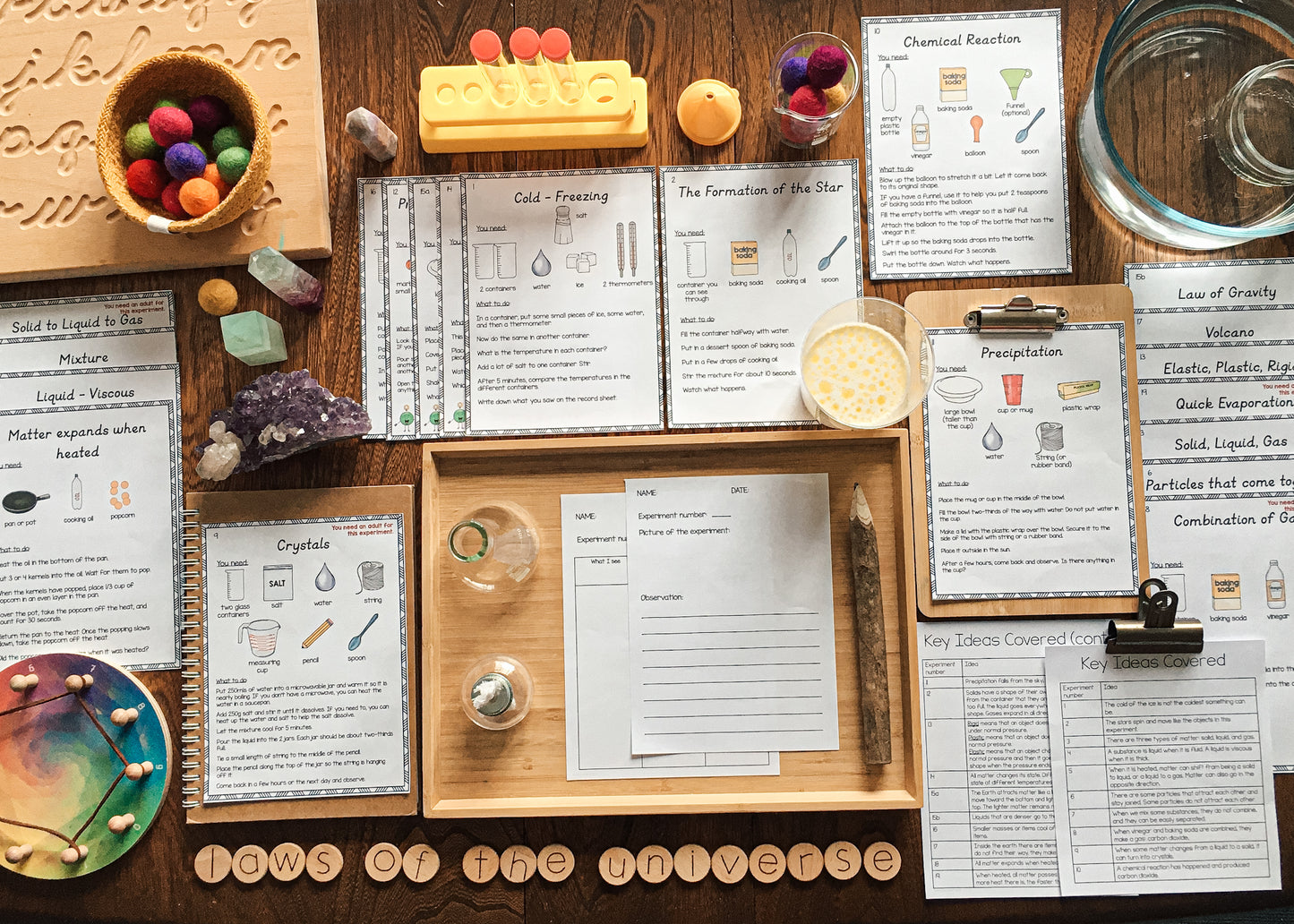 Cosmic education extension activities for elementary students