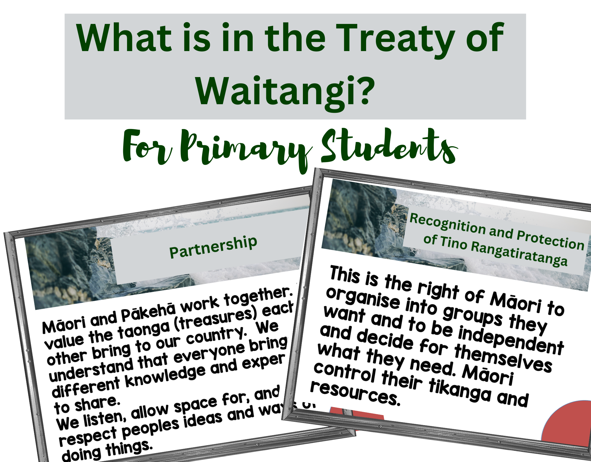 Treaty Of Waitangi Principles Posters – Montessorikiwi