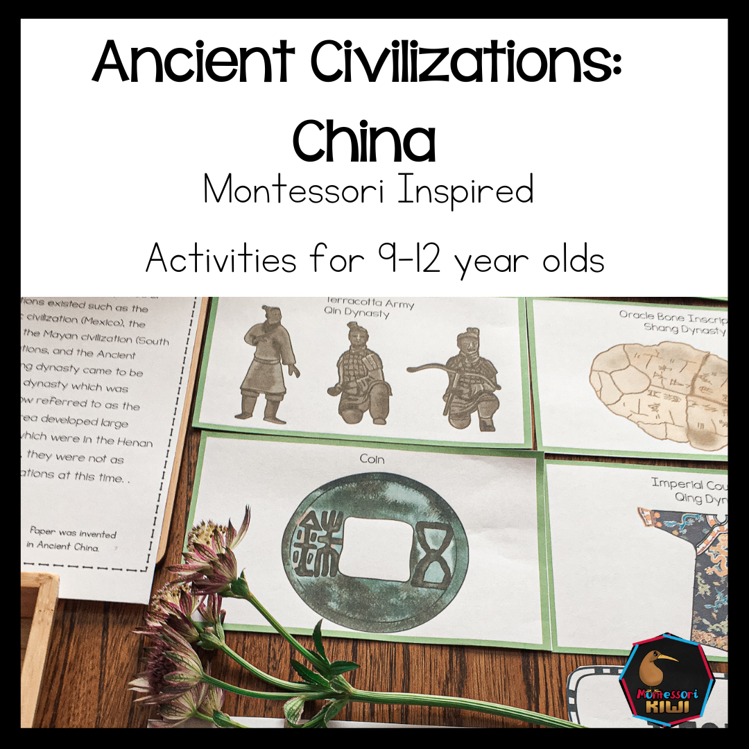 Ancient China Civilization work - montessorikiwi