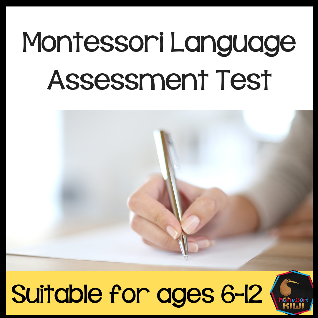 Montessori Language Test for Assessment - montessorikiwi