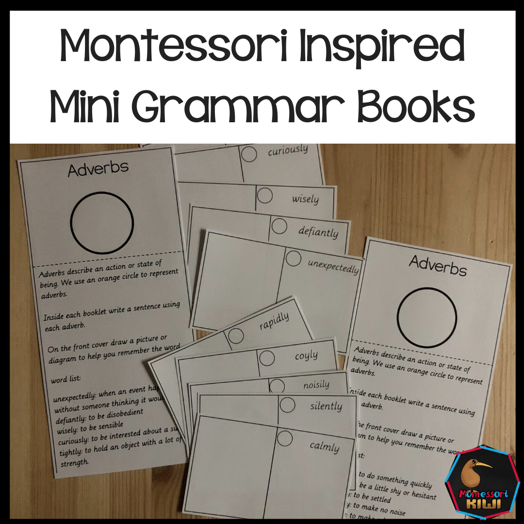 Montessori Inspired Mini Grammar Books  (literacy) - montessorikiwi