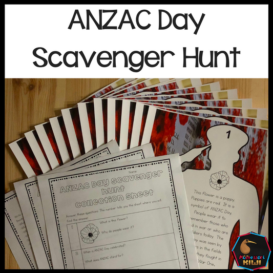 ANZAC Day Scavenger Hunt - montessorikiwi