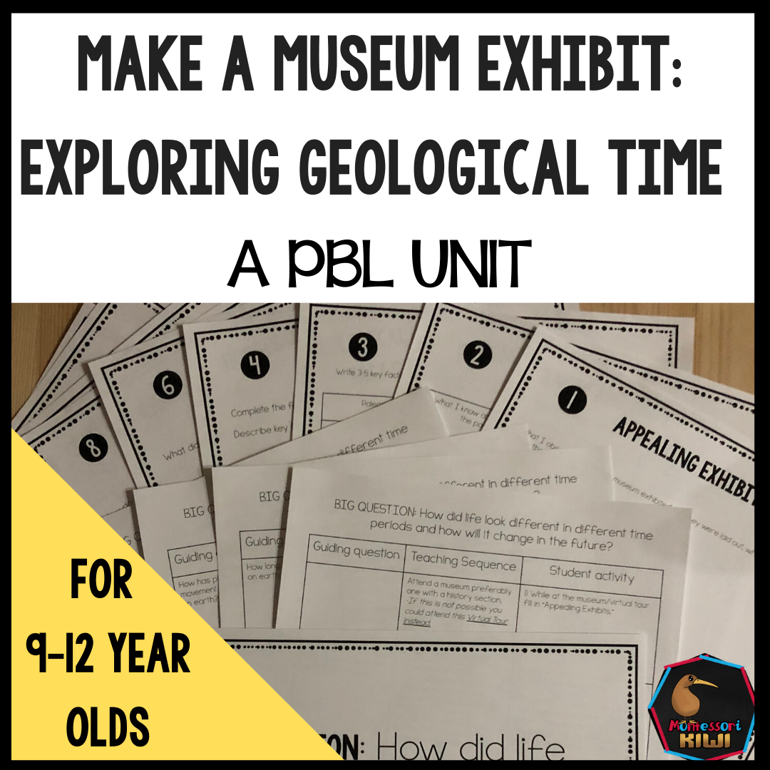 Museum Exhibit: Exploring Geological Time A PBL Unit - montessorikiwi