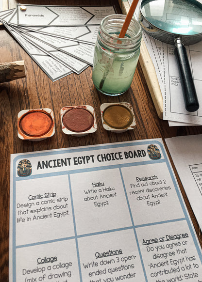 Ancient Egypt Civilization work - montessorikiwi
