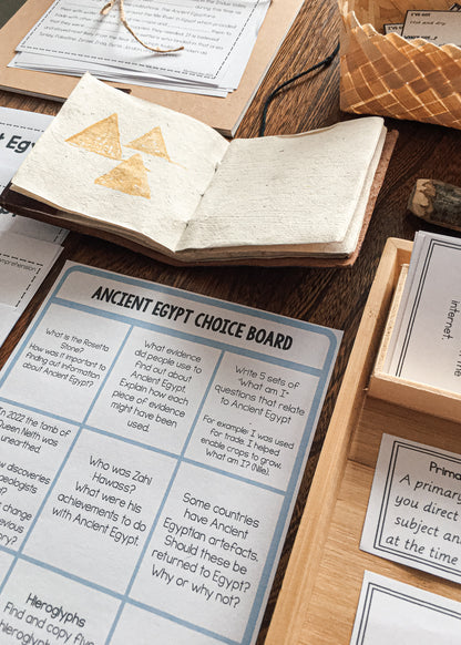 Ancient Egypt Civilization work - montessorikiwi