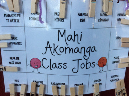 Class Jobs Māori and English - montessorikiwi