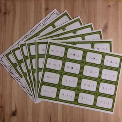 Alternative formats for Subtraction - basic facts - montessorikiwi