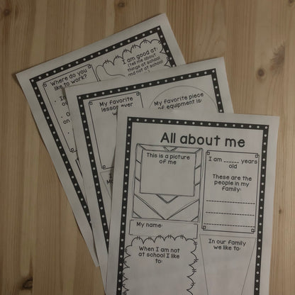 Montessori back to school - all about me - montessorikiwi