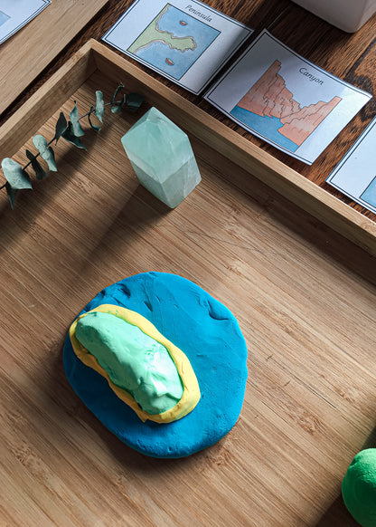 Landform Sorting (Montessori Inspired) - montessorikiwi