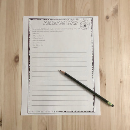 ANZAC Day Scavenger Hunt - montessorikiwi