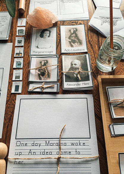 Montessori inspired Inventions and Inventors Unit (cosmic) - montessorikiwi