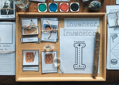 Montessori inspired Inventions and Inventors Unit (cosmic) - montessorikiwi