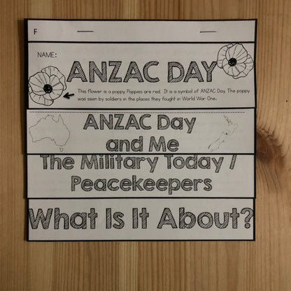 ANZAC Day Flipbook - montessorikiwi