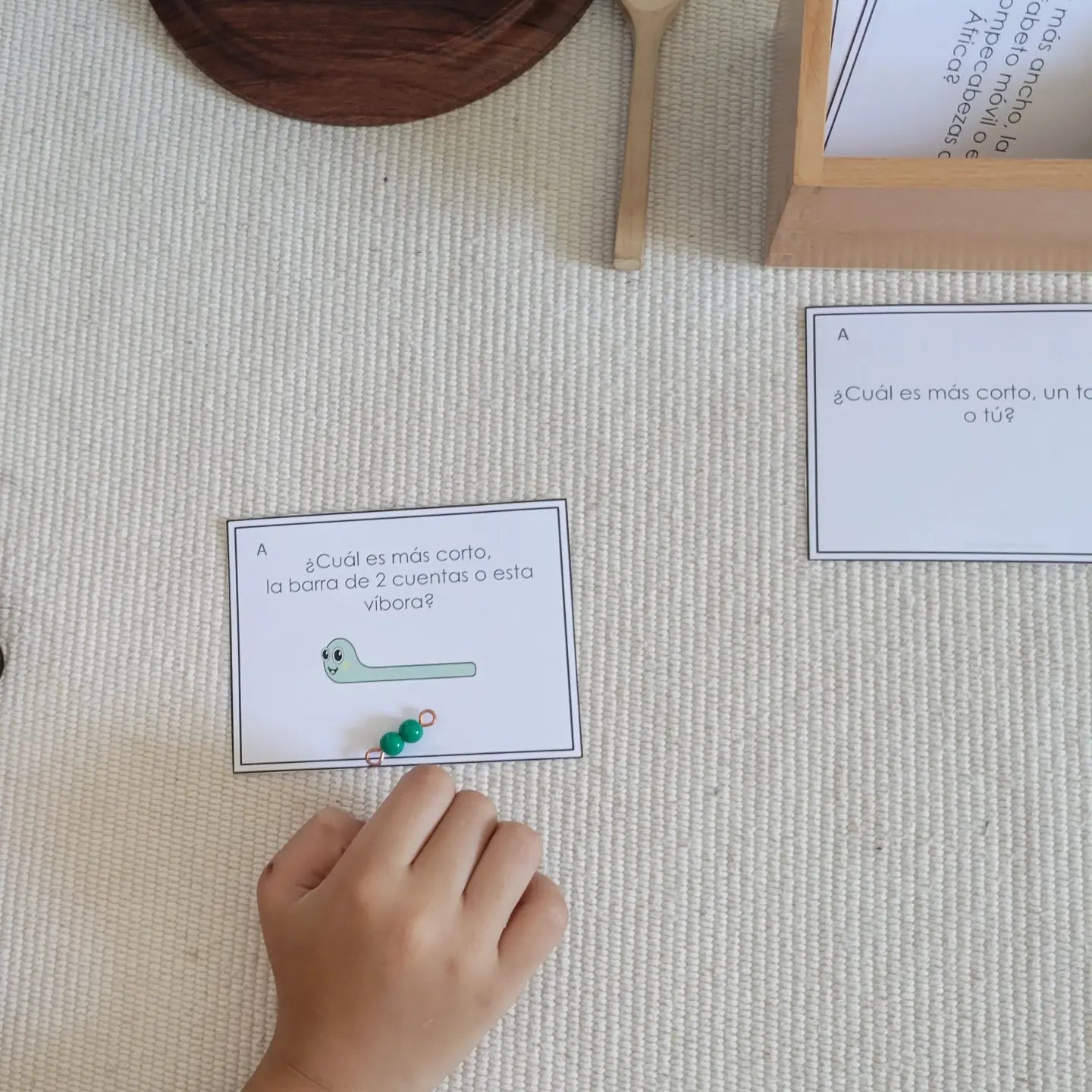 Medición Montessori: Actividades de Medición (length, height, width measurement activities) - montessorikiwi