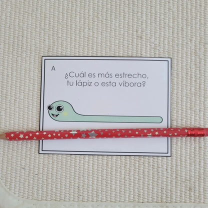 Medición Montessori: Actividades de Medición (length, height, width measurement activities) - montessorikiwi