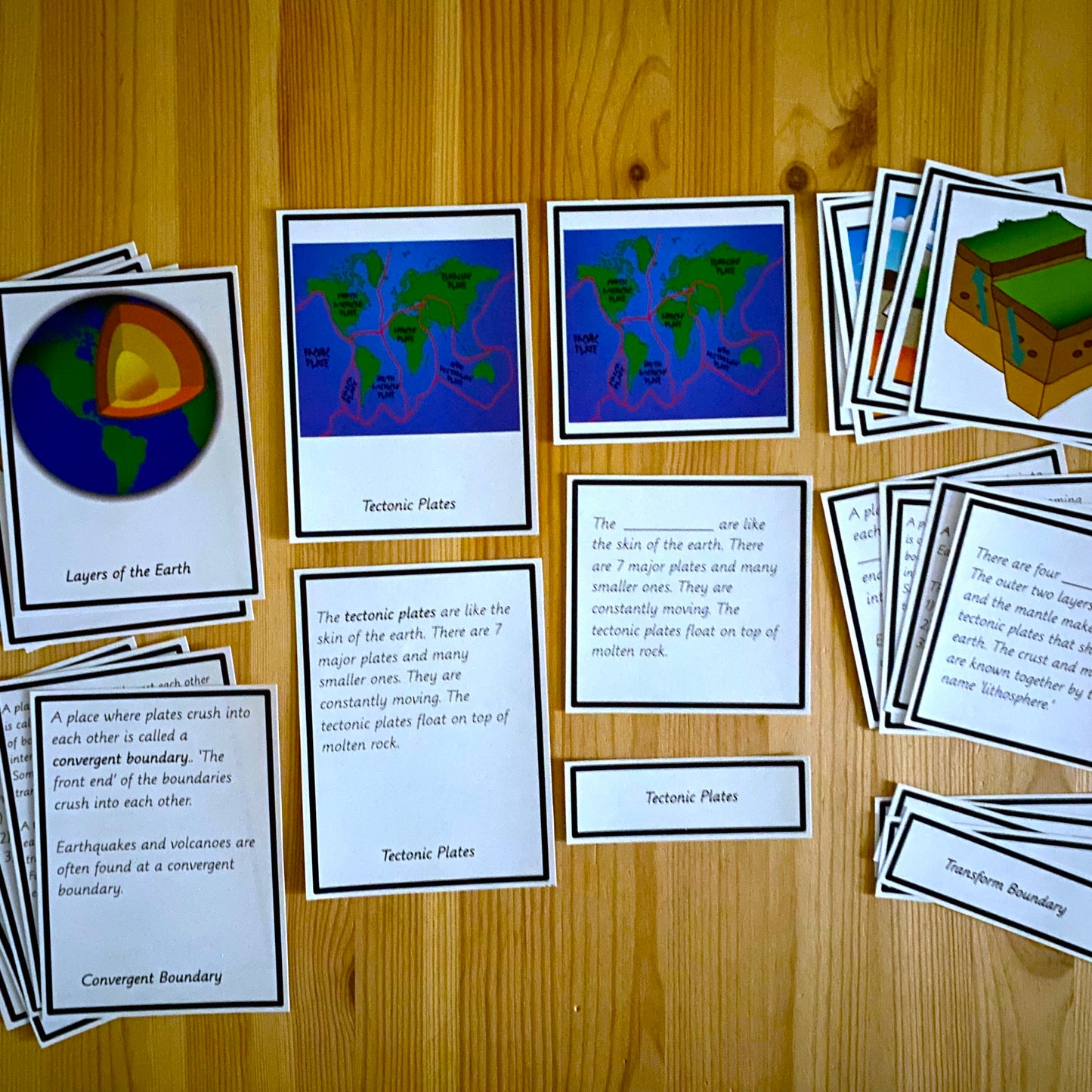 Plate tectonics vocabulary and lesson activities (geography) - montessorikiwi