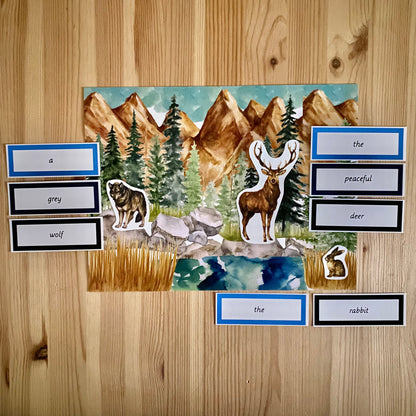 Montessori Miniature Environment: Temperate Forest  (literacy) - montessorikiwi
