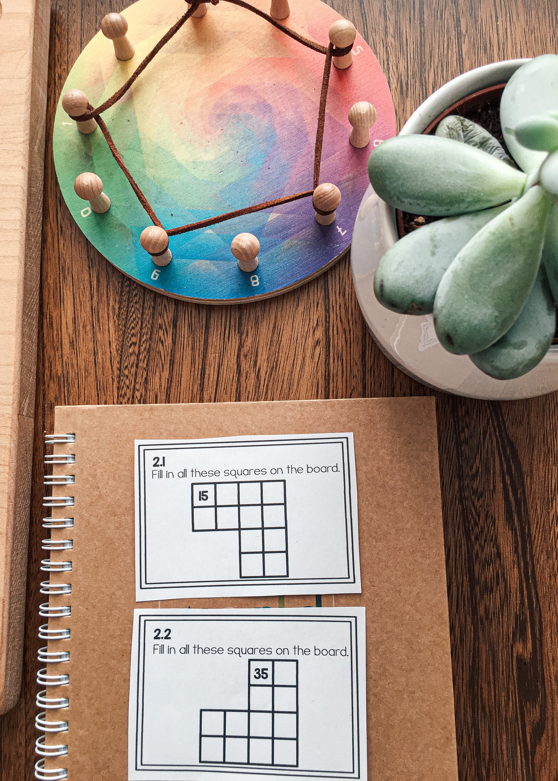 Montessori math: hundreds board task cards SET 2 - montessorikiwi