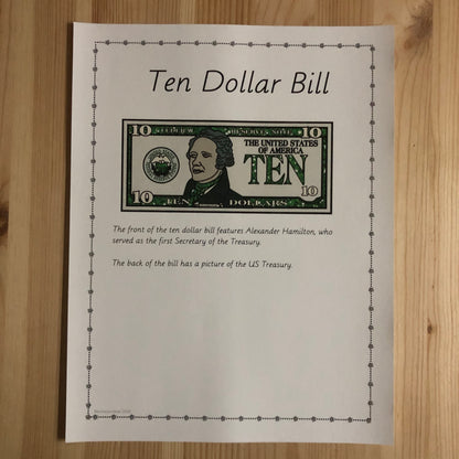 US Money Who and What is On Our Money - montessorikiwi