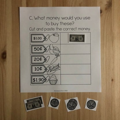 US Money What money would you use to ..... - montessorikiwi